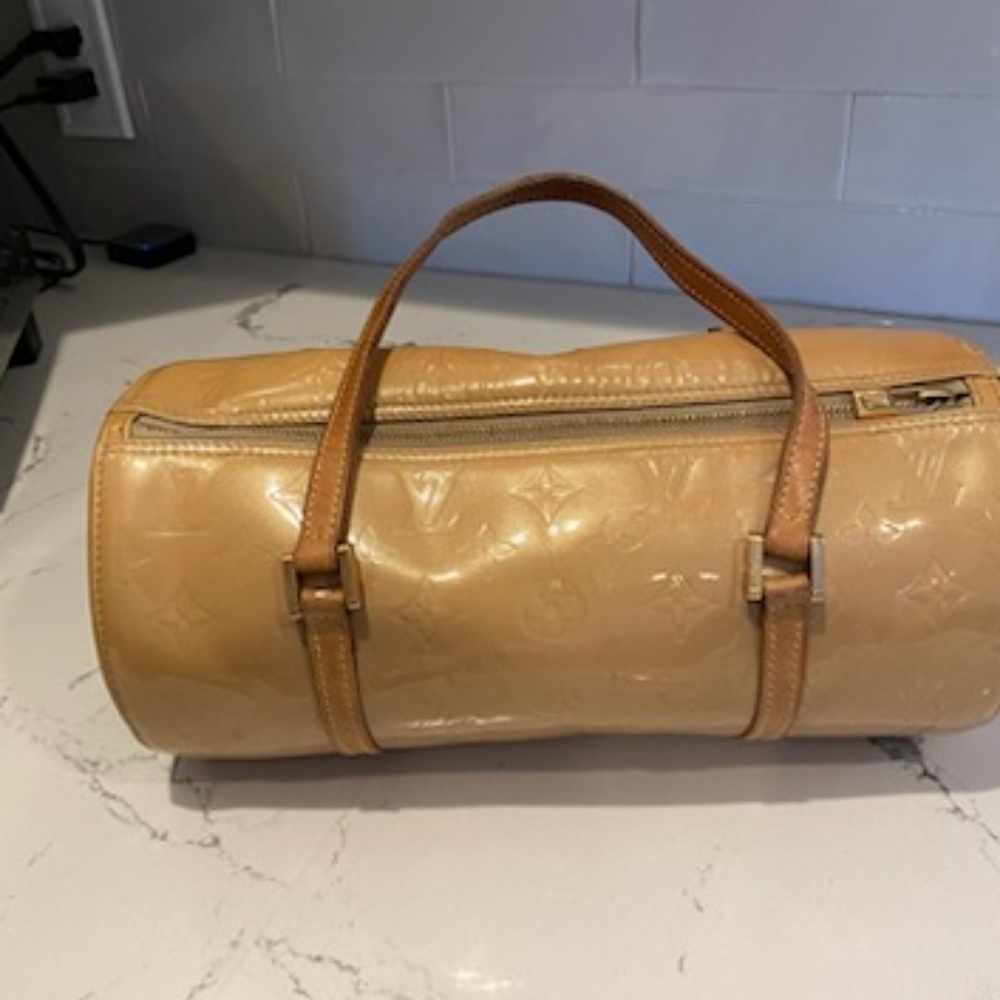 Louis Vuitton Bedford Papillion Bag Beige Patent Leather - Picture 4 of 8